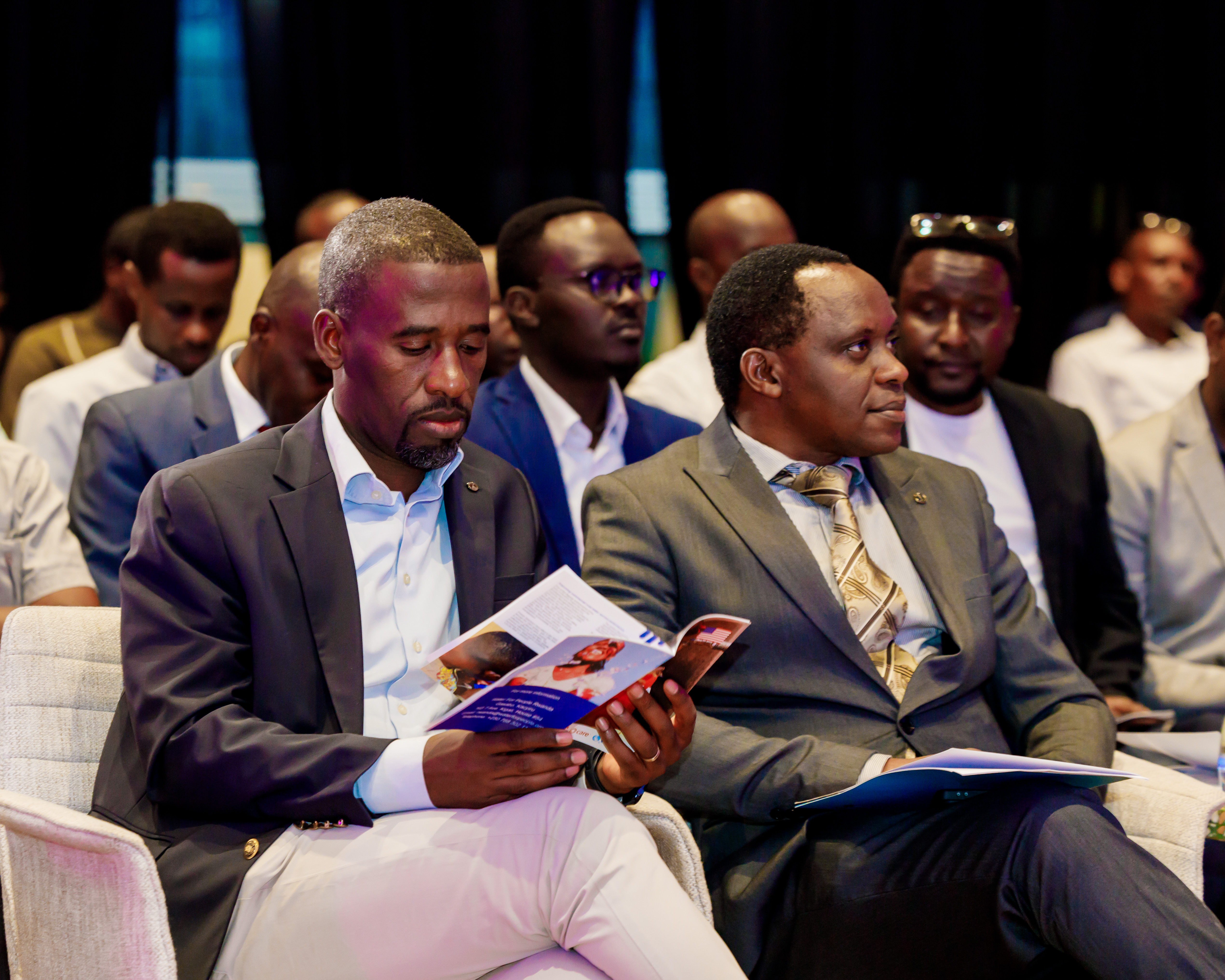 From right to left :Dr Asaph KABAASHA, CEO and Eugene DUSINGIZUMEMYI Country Director Water For People