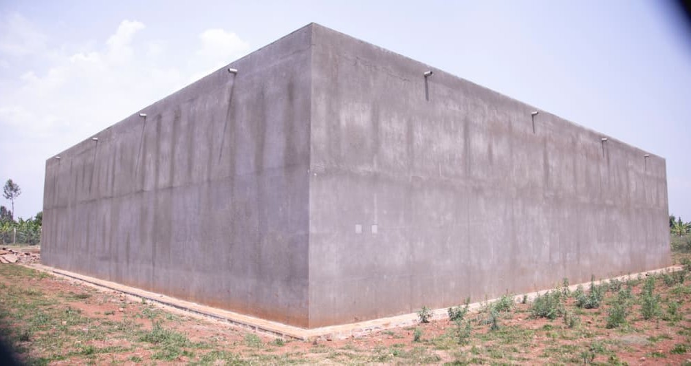 One of water reservoirs of Muhazi water supply system